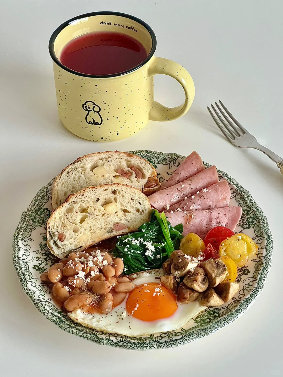 一人食｜英式早餐盘🍅🍳🍄