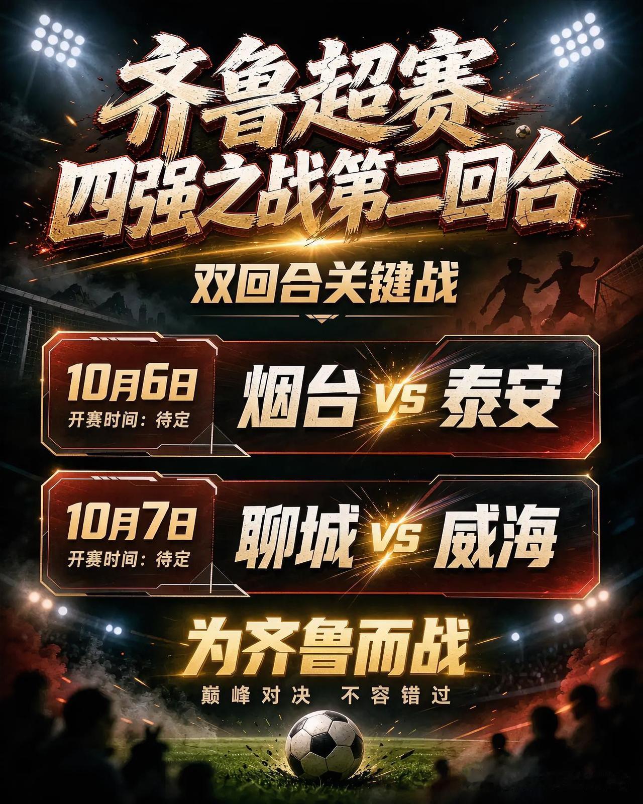 威海迎来客场生死战！鲁超半决赛焦点之战来了！

四强赛首回合威海主场0:0与聊城