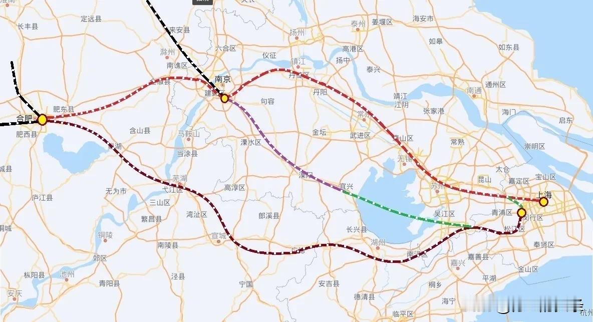 沪宁城际以及京沪高铁沪宁段的列车已经饱和，已经无法满足要求，建议建造连接宁杭高铁