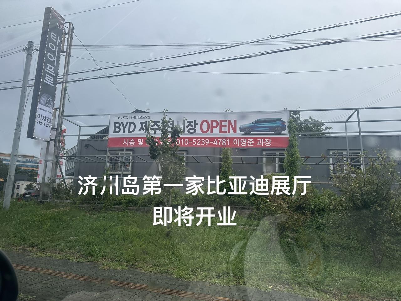 比亚迪出海的决心有多强，连济州岛都要开比亚迪展厅了，当然最先上的还是atto3，