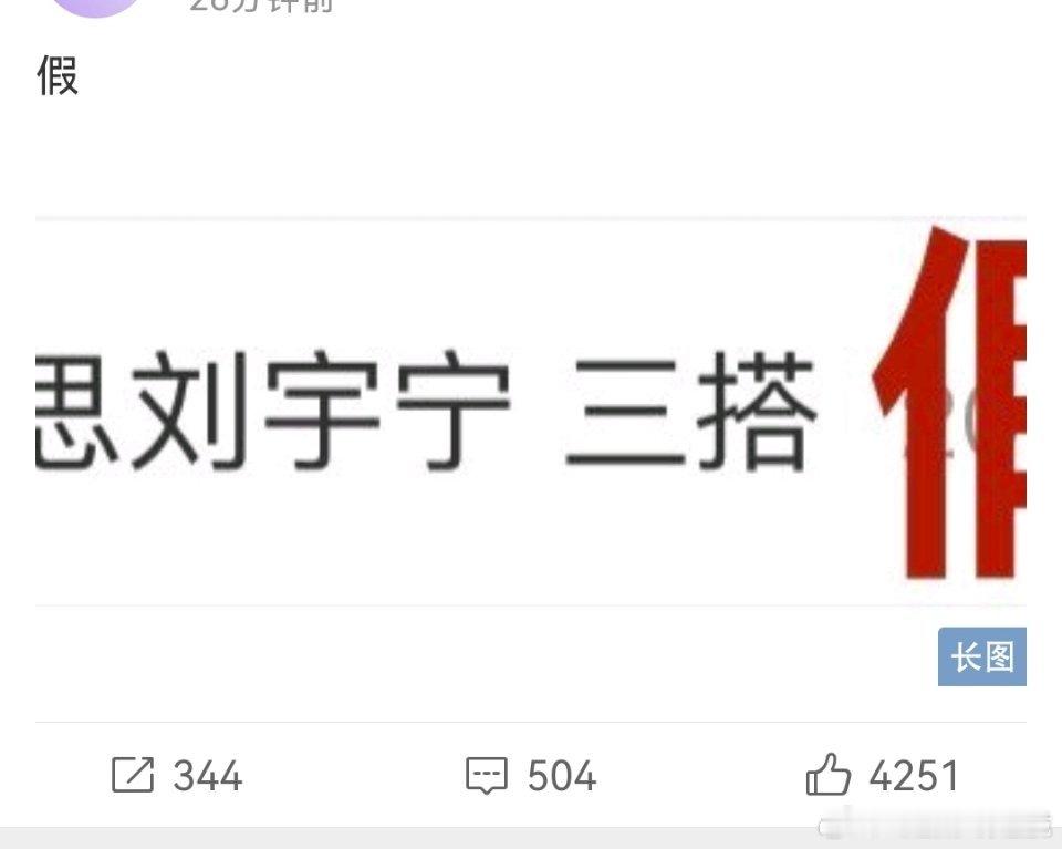 赵露思对接方辟谣和刘宇宁三搭搭两次就够了 太多就太频繁了 内娱又不是没有其他男艺
