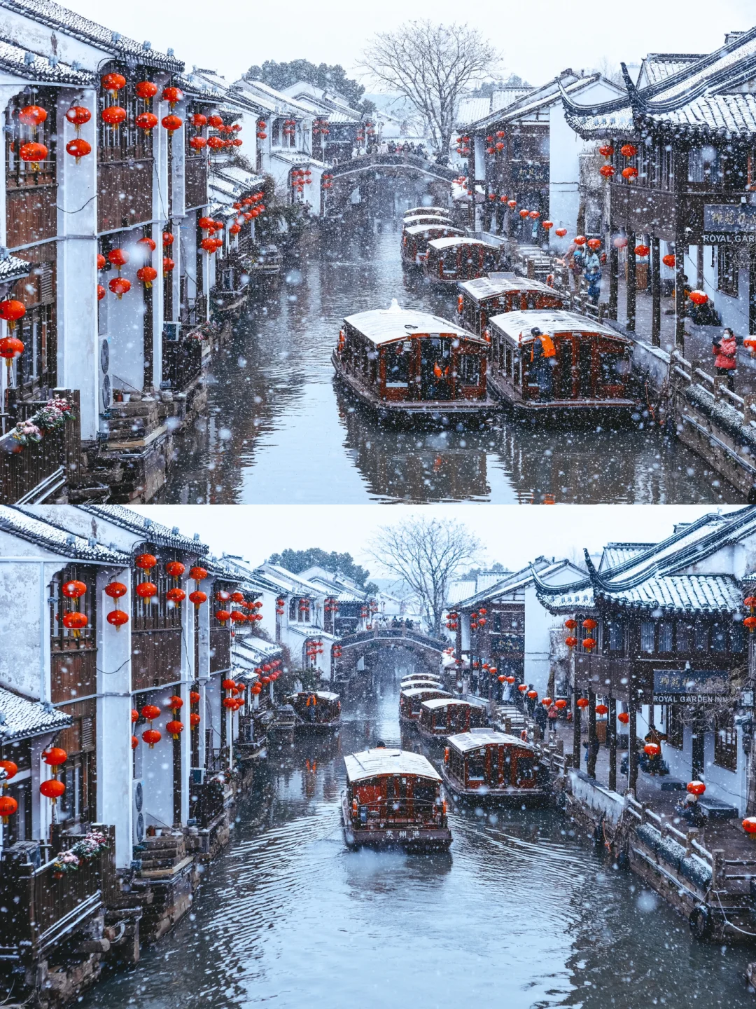 一下雪❄️，苏州就成了姑蘇。❄️