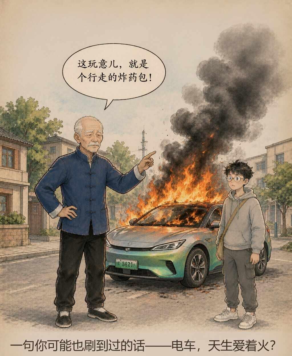 电车不安全容易起火？原来不是这样的
每次刷到电车起火的视频，评论区总有人喊"还是