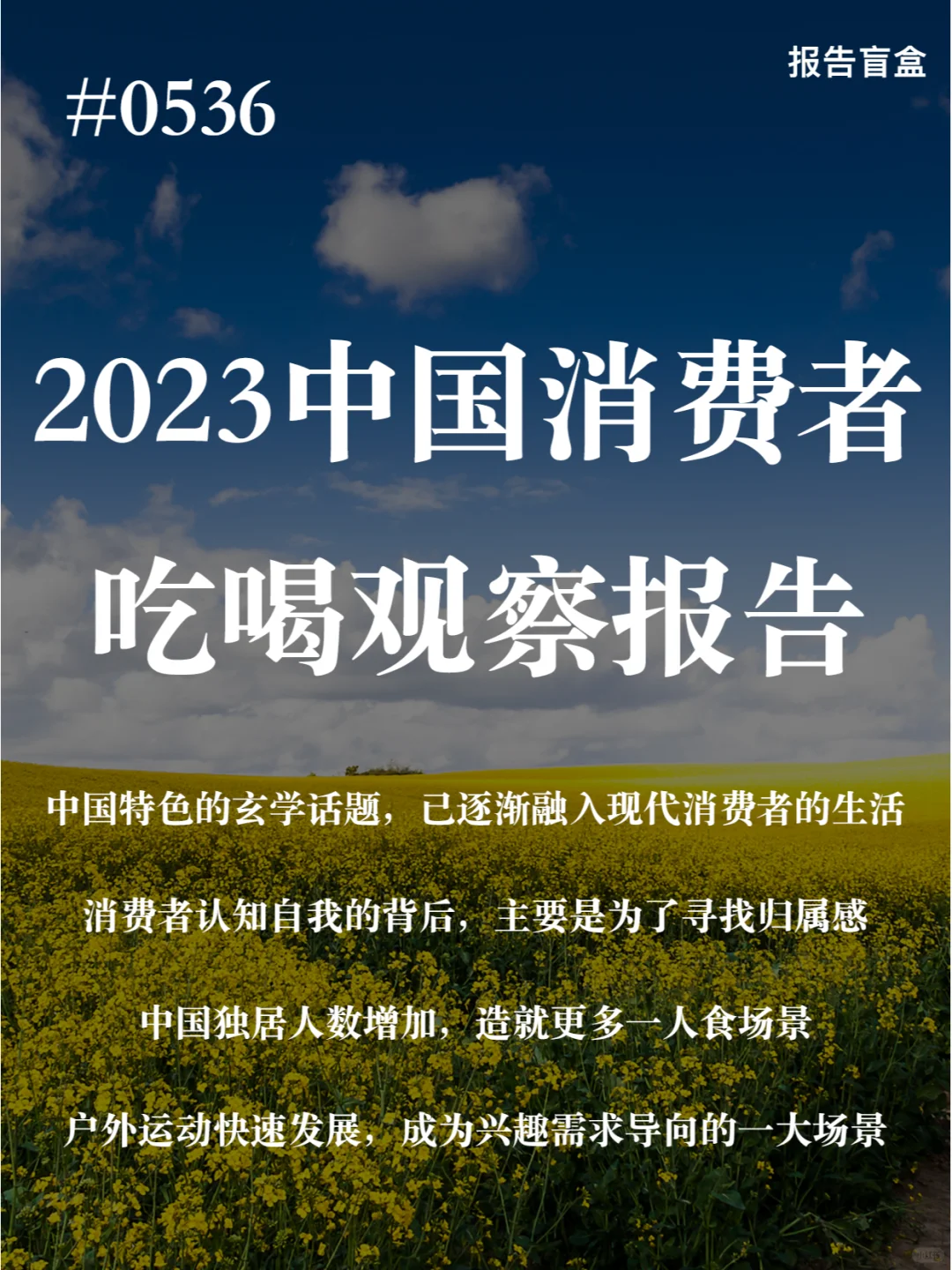 ｜2023年中国式消费者吃喝观察报告