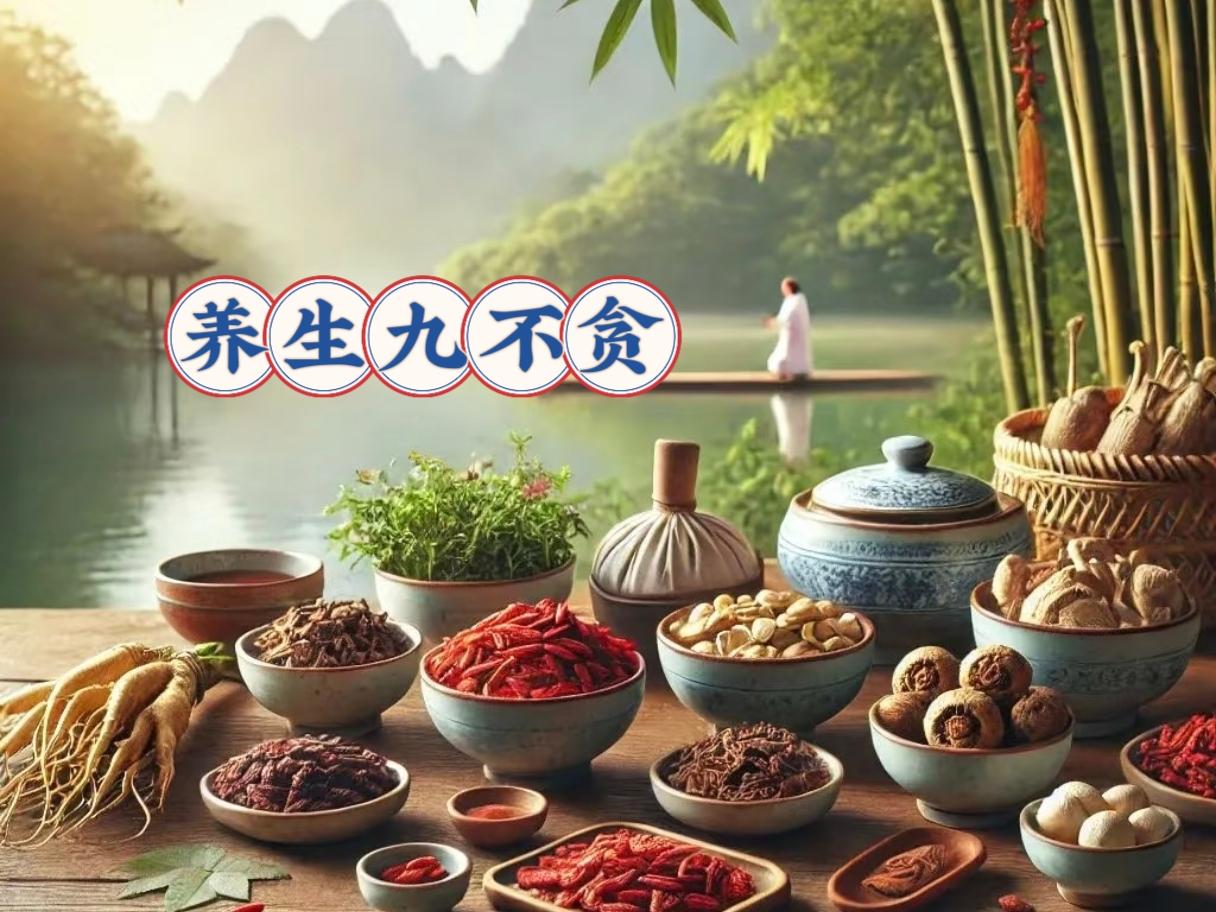 养生九不贪
 
1. 饮食有度，不贪快！
2. 进食有节，不贪饱！
3. 三餐有