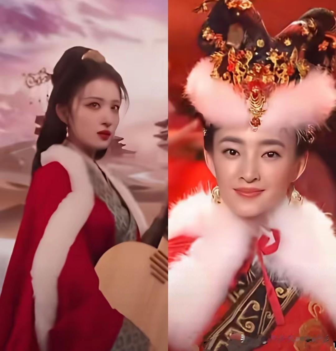 同样都是扮演王昭君，王丽坤版和王楚然版的差别真的有点大，各有各的味道，但审美偏好
