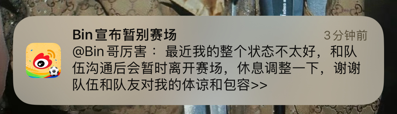 bin哥咋了 