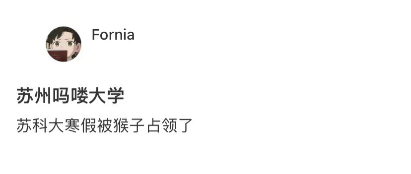 放个假苏州大学成花果山了 ​​​