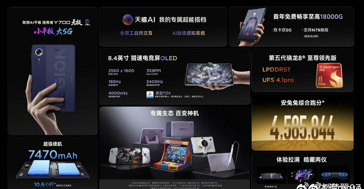 · 突破性5G通信：系列首次支持5G双卡双通，内置实体SIM卡槽，能独立上网通话