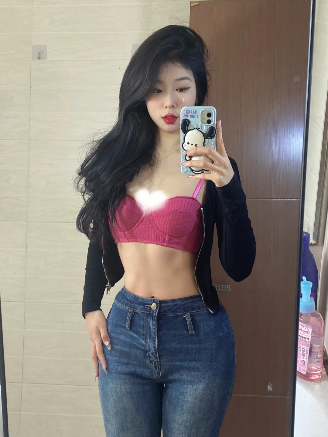 170女大｜玫红色超辣‼️小沙漏身材的绝杀…