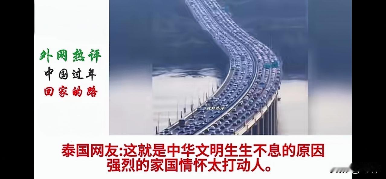 外网：中国过年回家的路就是人类文明的归途和人类文明的根，也是人类未来再出发的路。