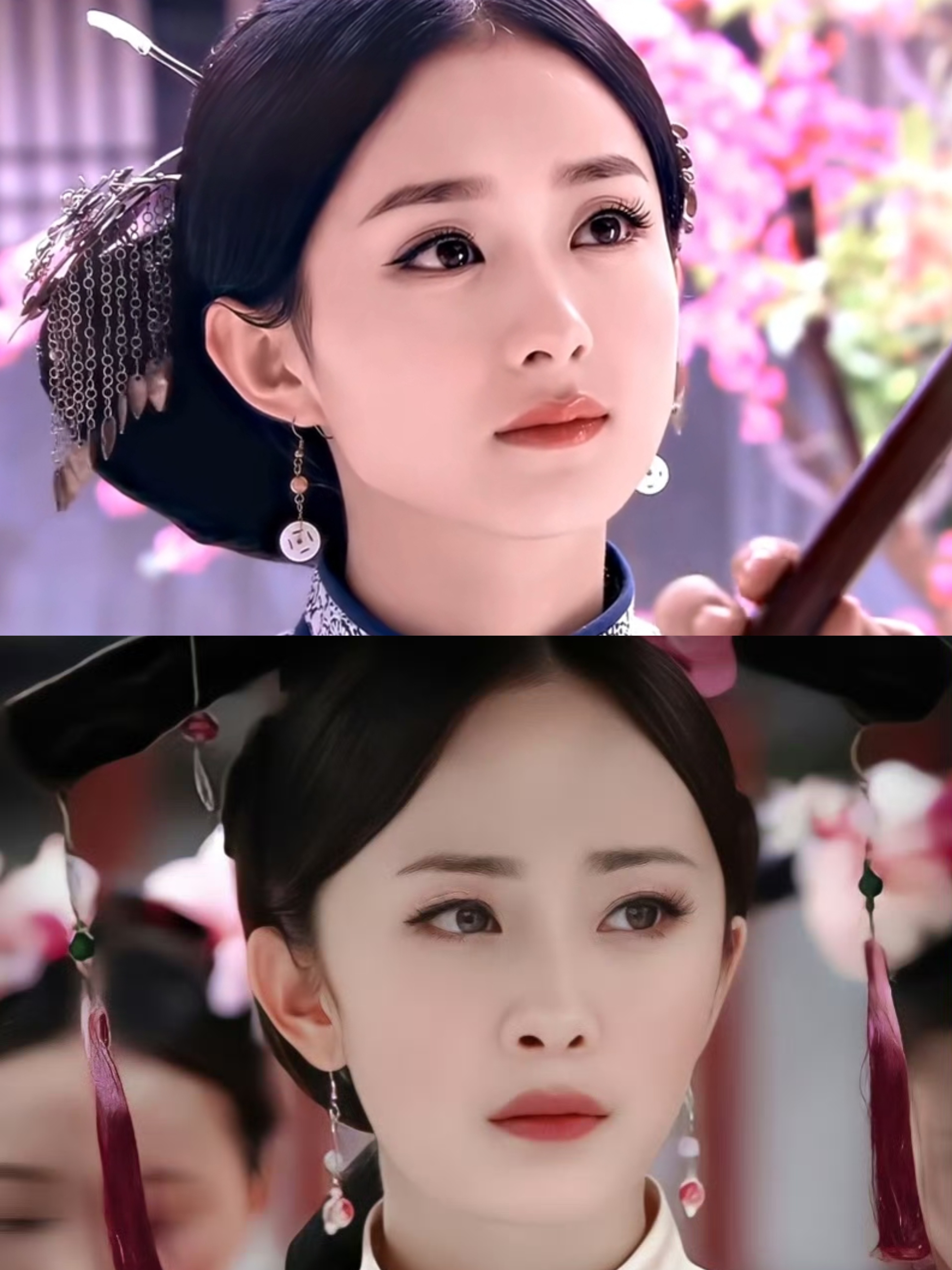 赵丽颖和杨幂的清宫造型，都美得让人心动啊
