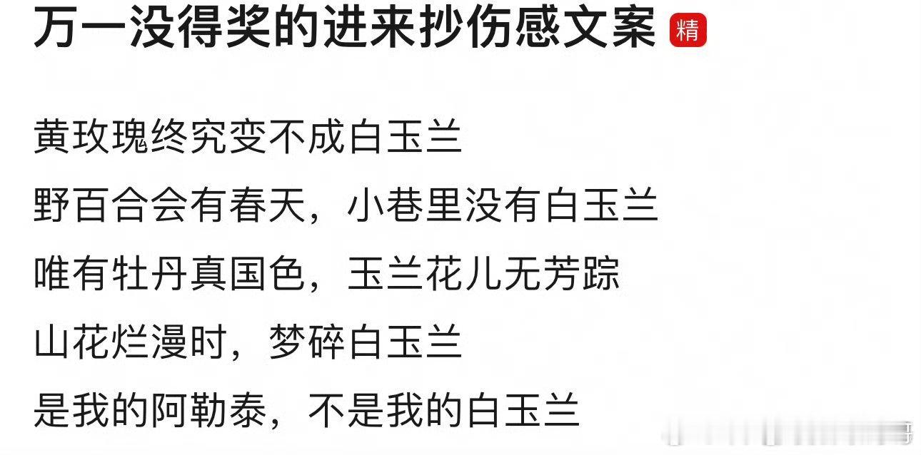 白玉兰预案来了 ​​​