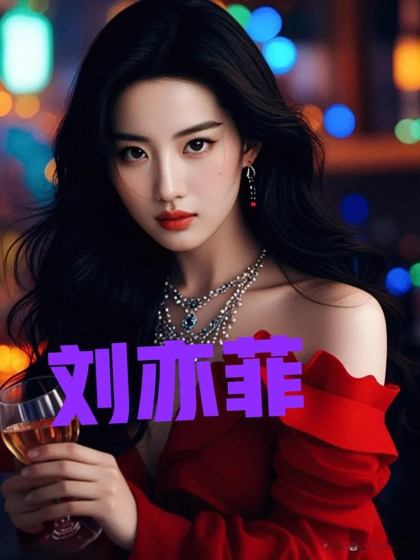 刘亦菲高清写真，红衣佳人，夜色浪漫闲谈影星刘亦菲 刘亦菲
