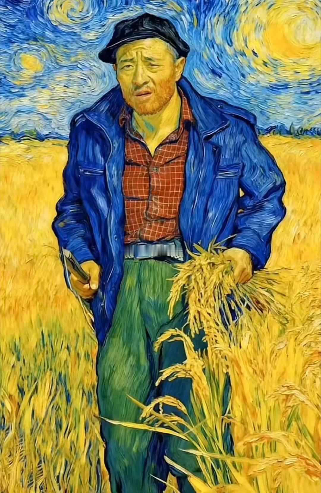 朋友送了两张油画，说是梵高的作品，总感觉怪怪的！