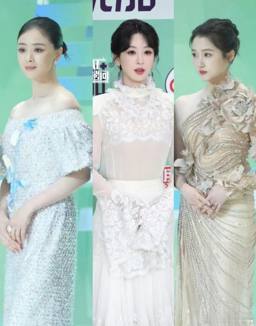 白玉兰颁奖夜，蒋欣头包脸最美，关晓彤穿对了 ，但都不敌马伊俐 ​​​