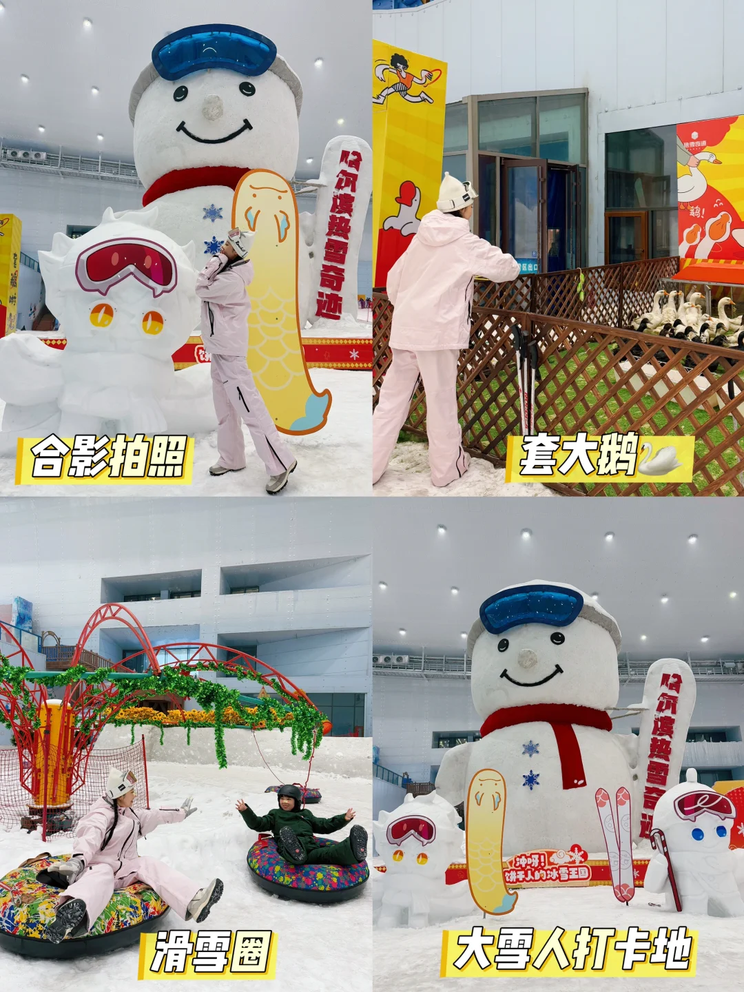 来哈尔滨实现了滑雪自由！