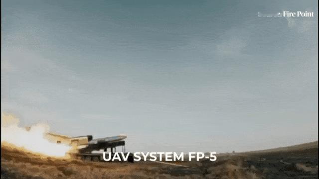 乌克兰的 FP-5“火烈鸟”巡航导弹在测试期间发射。