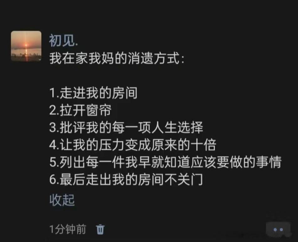 《我在家我妈的消遣方式》 ​​​
