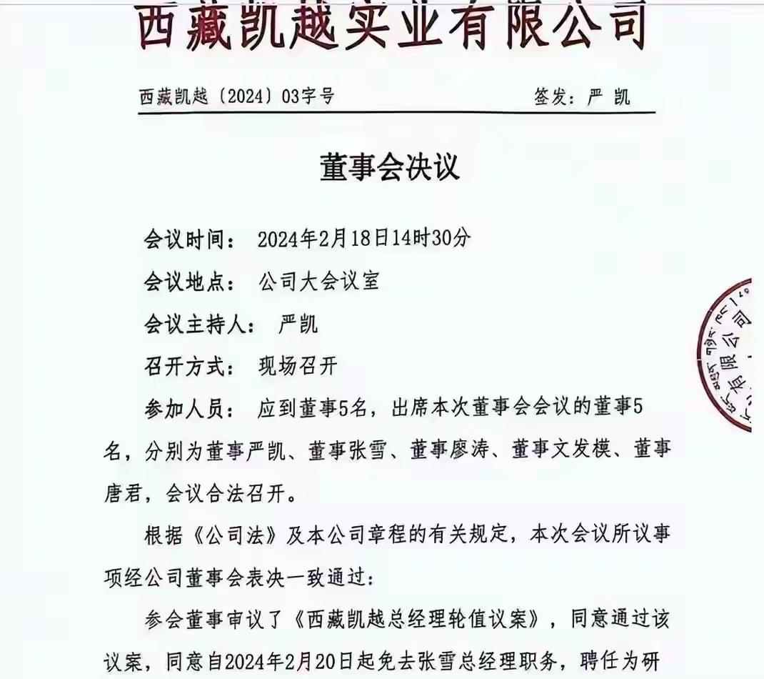 💔 2024年3月，张雪放弃凯越35.88%股份，手写辞职信分文未取，只为自研
