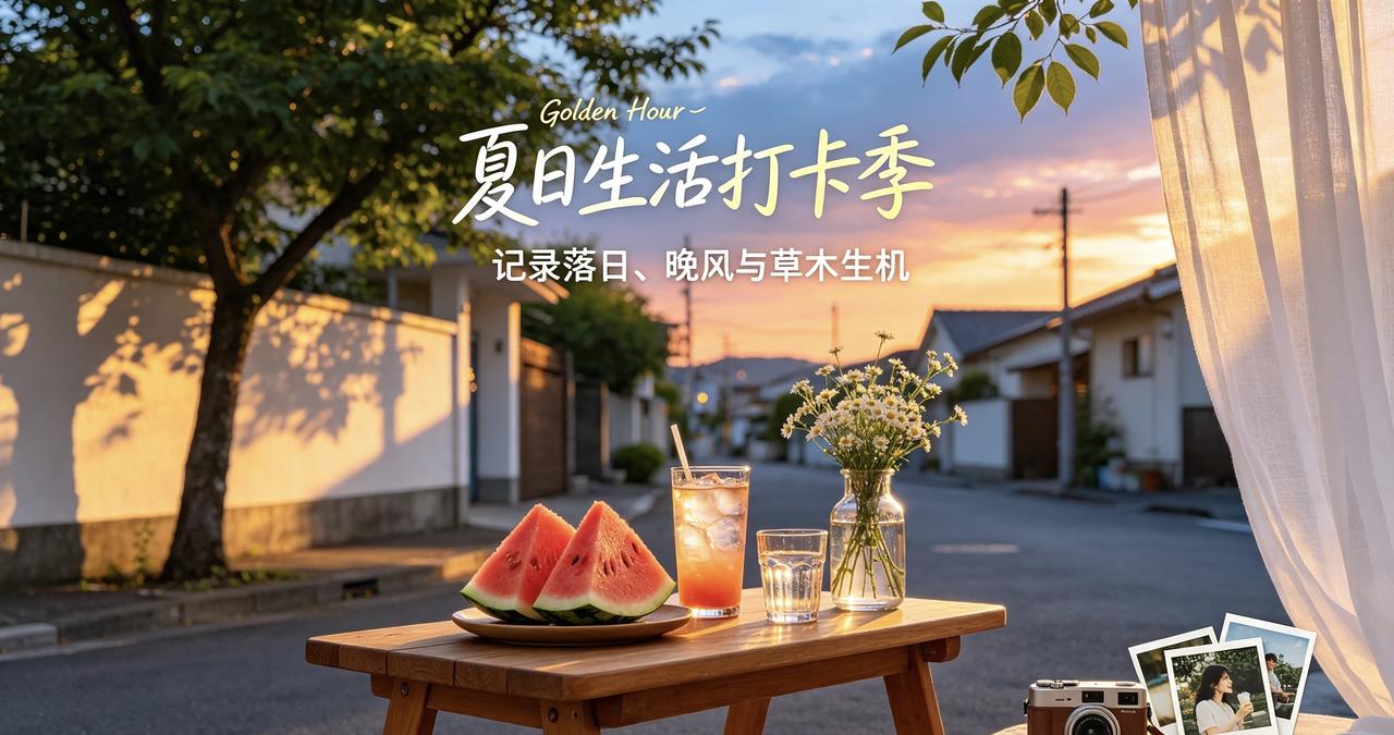 盛夏的美好，藏在烟火人间的细碎瞬间里。不必奔赴远方，身边就有独属于夏日的浪漫。午