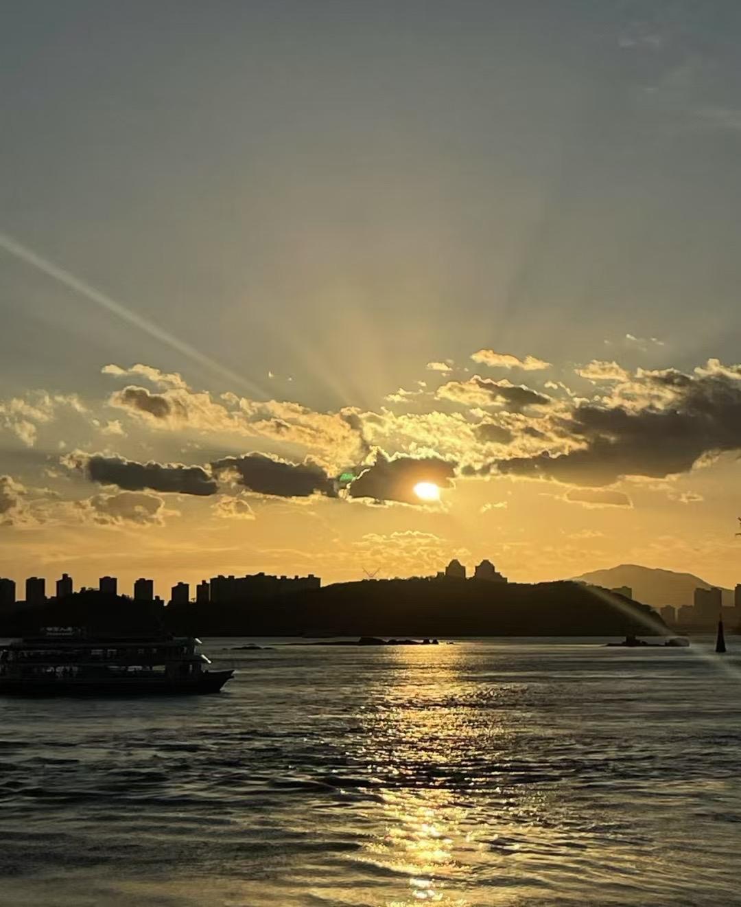 厦门傍晚的日落🌅