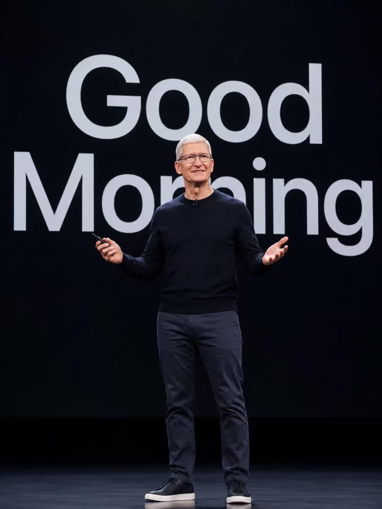 苹果新CEO首秀来了这次Good morning轮到新的CEO说了 ​​​