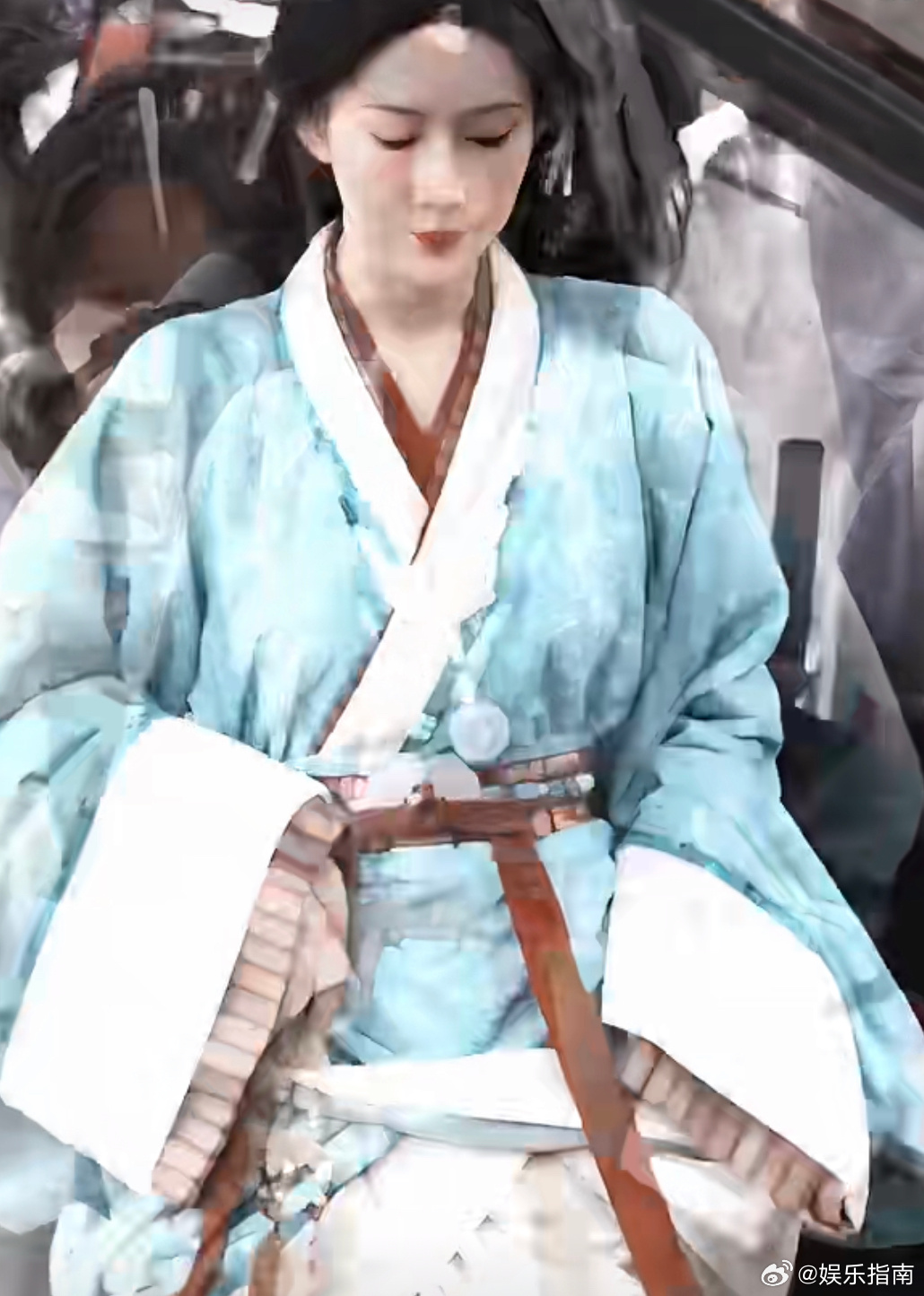 孟子义《将门独后》沈妙蓝衣路透，好古韵的身段！！清丽秀美