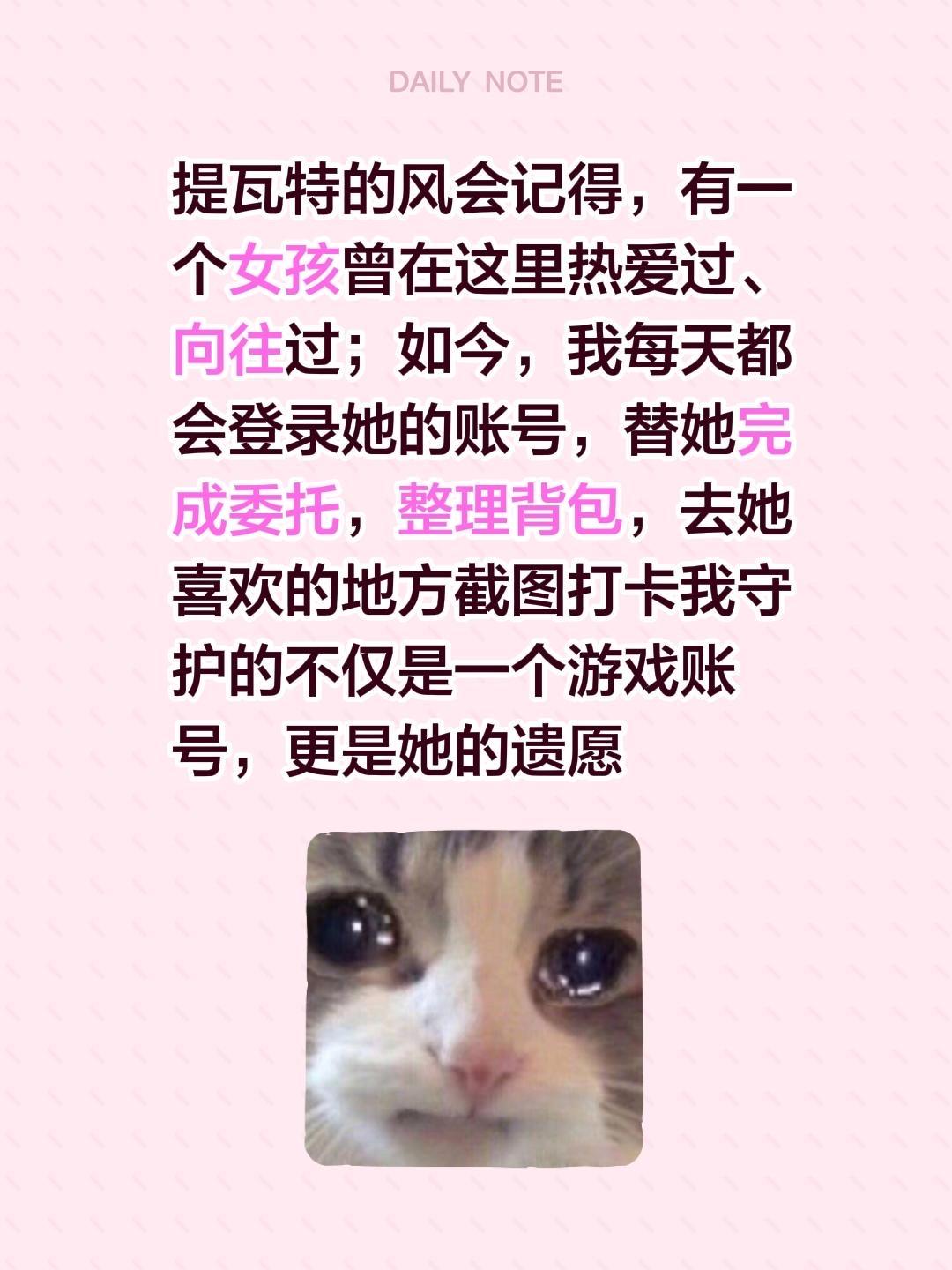 提瓦特的风会记得，有一个女孩曾在这里热爱过、向往过；如今，我每天都会登...