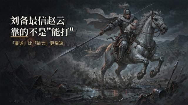 赵云一身是胆，刘备最信他，靠的却不是"能打"
