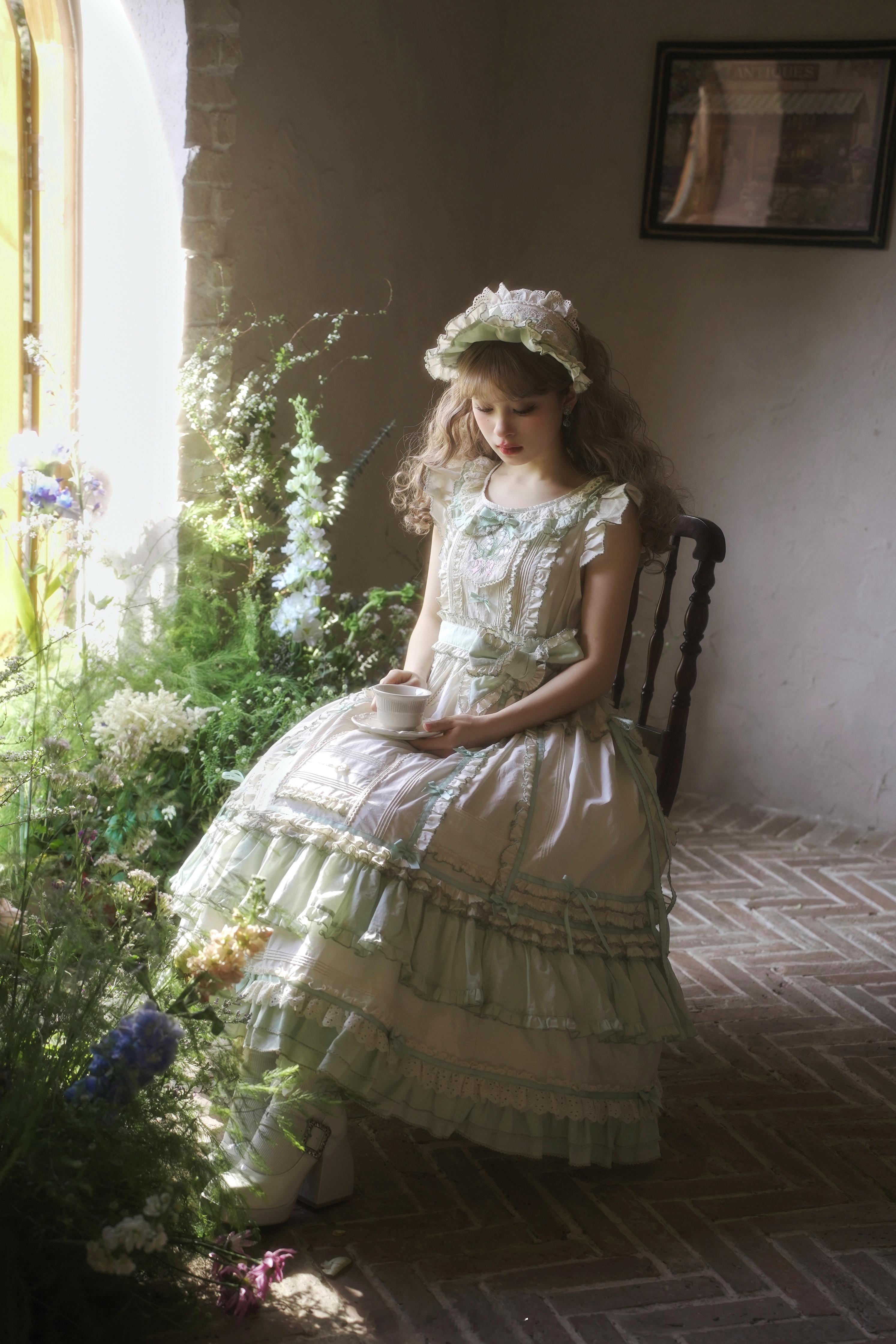 🍃藤萝绊夏•绿🍃🧚🏼‍♀️：InoueK- 👗：星间集#LOLITA[