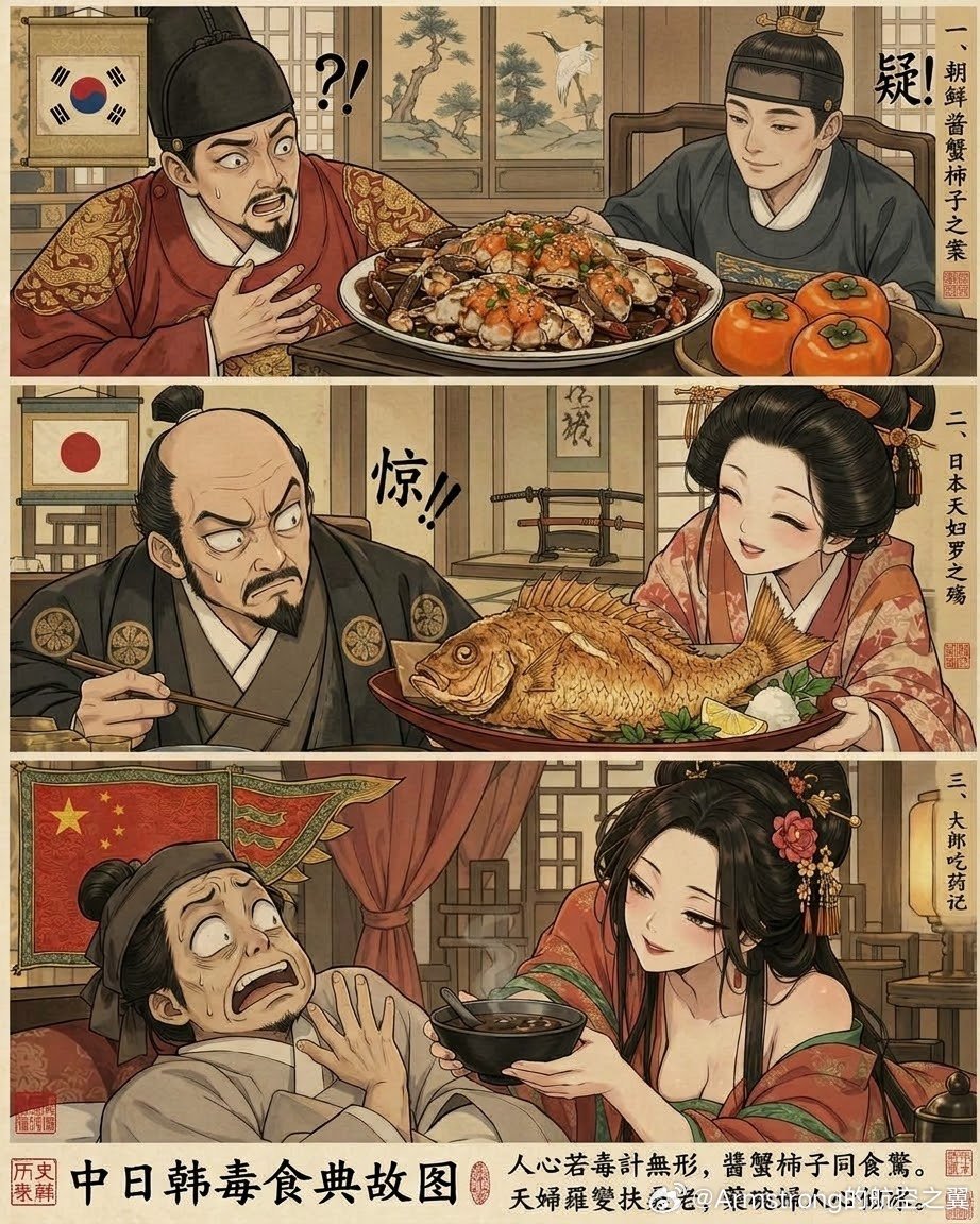 古代中日韩三国的经典下毒案。中国就是大家都知道的大郎喝药了。1724年8月的李氏