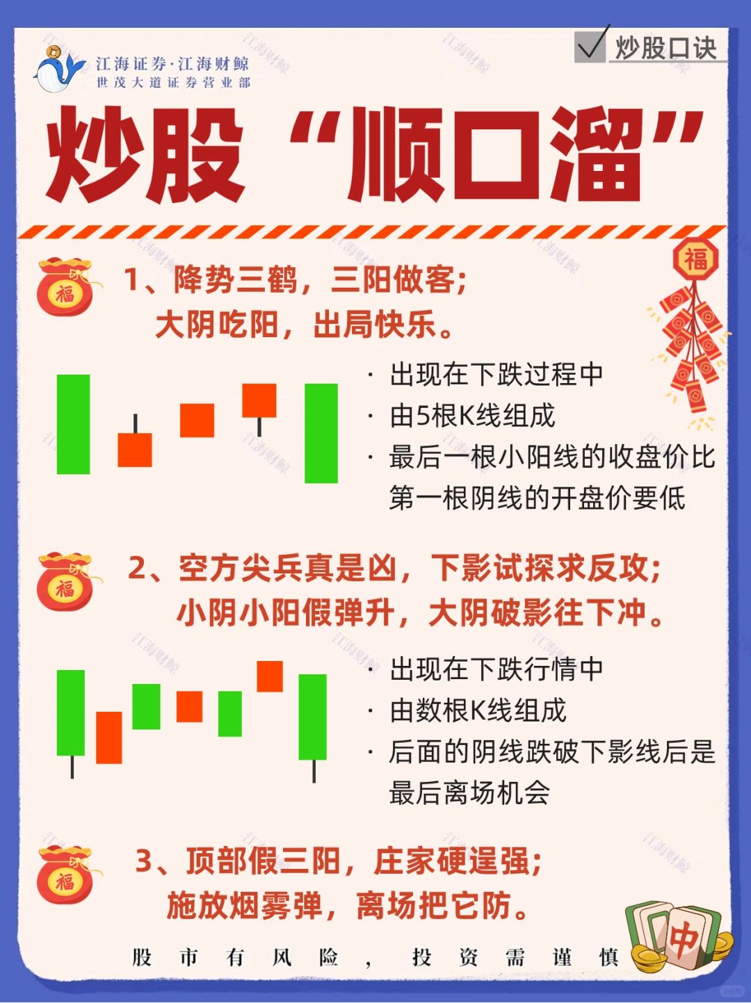 🔥炒股“顺口溜”👀（一定记住！）