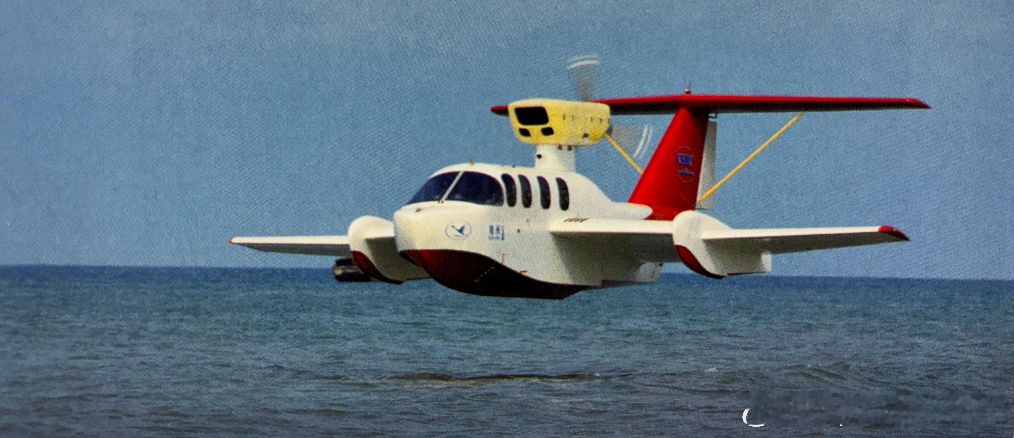 2014年4月3日由中船重工集团702研究所研制的我国首艘商用海上地效翼船-