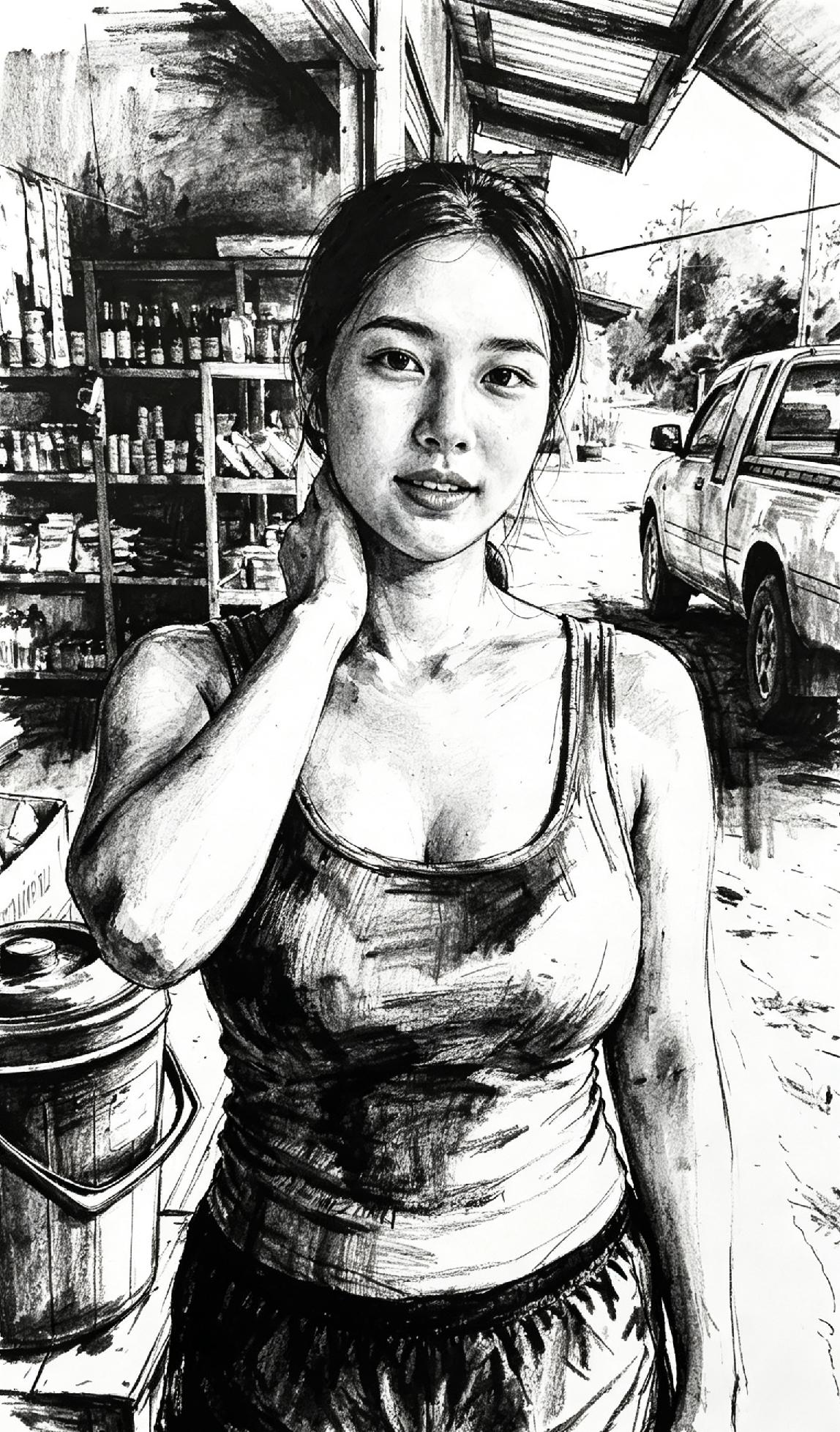 天气热死个人，这咋干活？