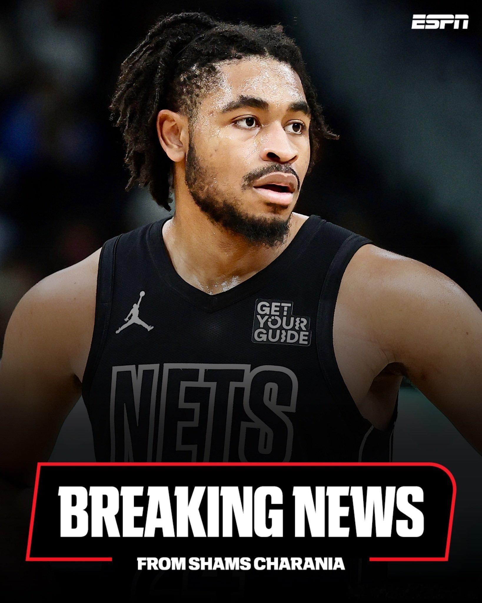 NBA[超话]  Shams：据 ESPN 消息源透露，受限制自由球员卡梅隆·托