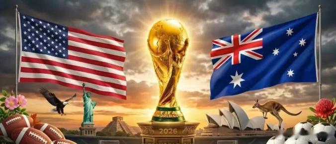 夜宵搞起！赛事：世界杯 03:00球队：美国VS澳大利亚开球：美国🇺🇸进球：