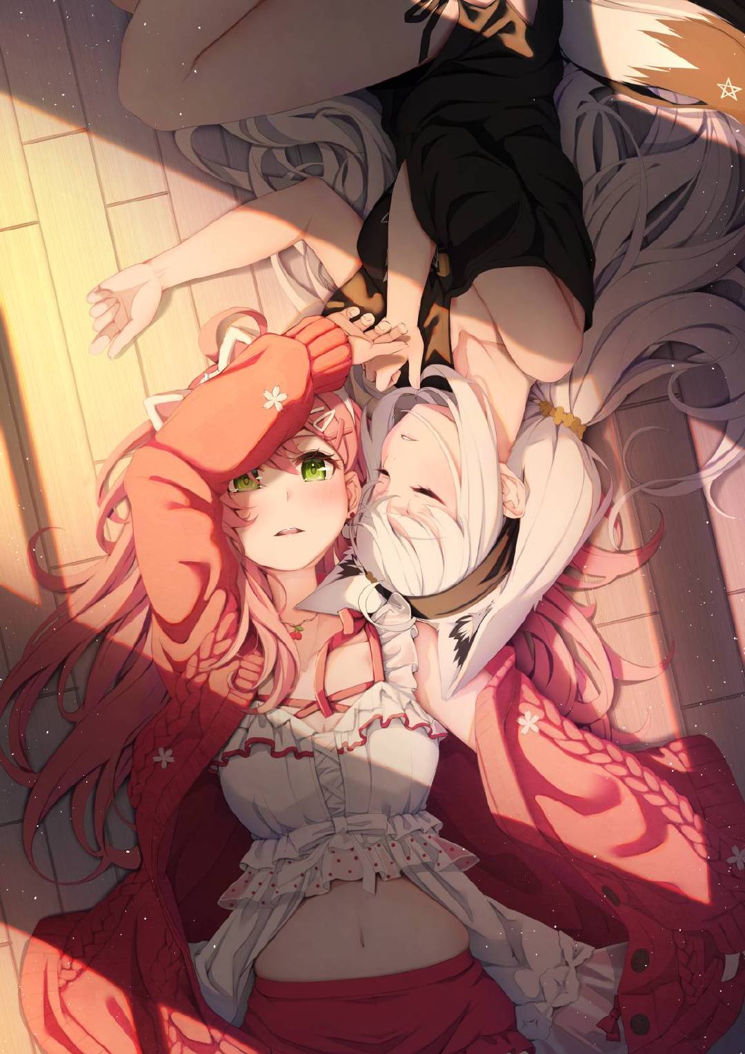 樱巫女、白上吹雪——虚拟YouTuber——画师: いも坊や，网页链接