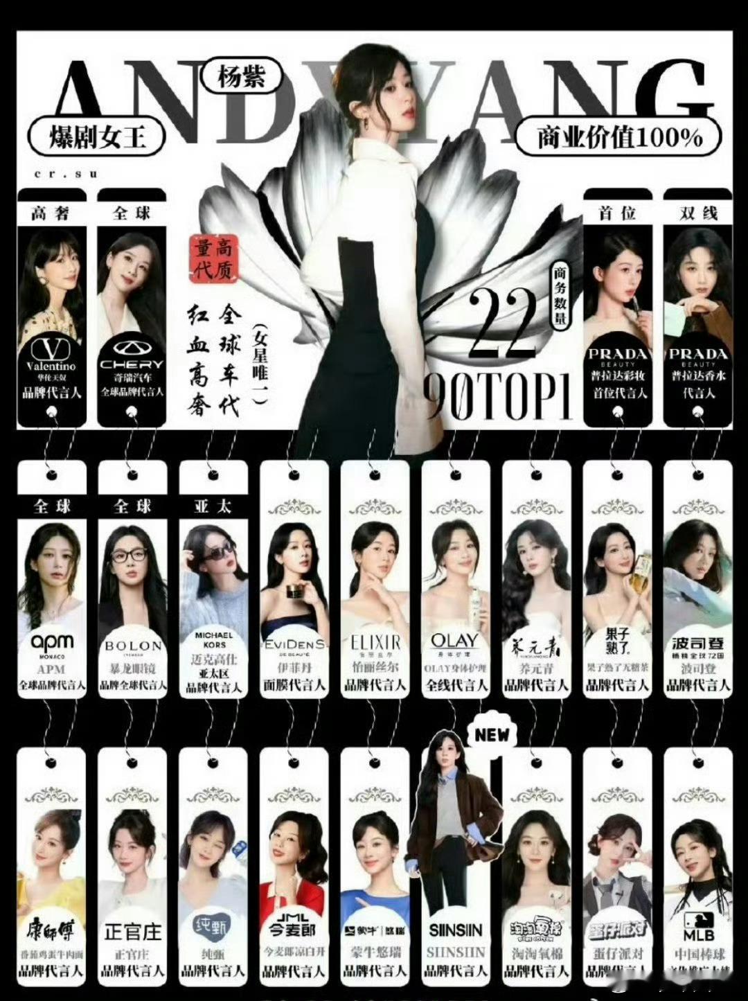 杨紫最新代言汇总，能力太强了！ ​​​