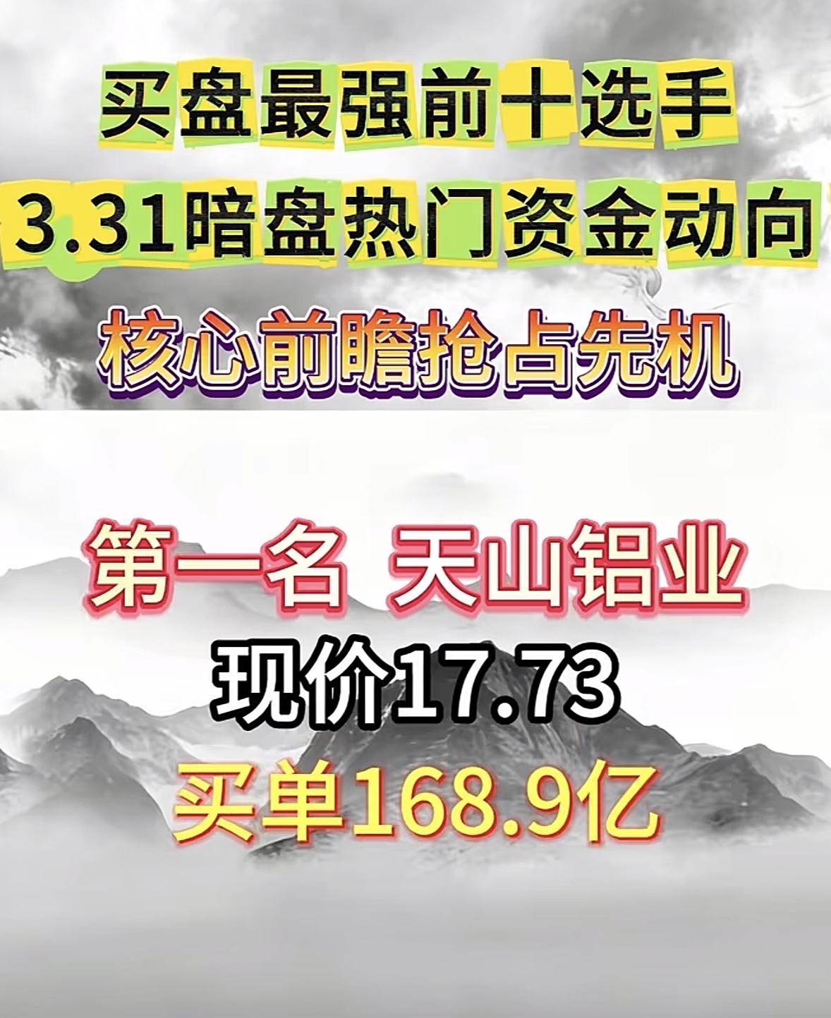 3月31日周二暗盘隔夜挂单排行榜出炉

3.31暗盘热潮来袭，亿利达这只股票成了