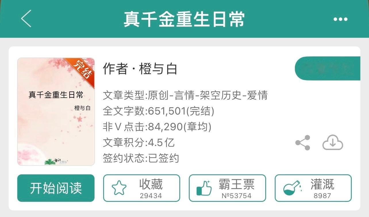 小说推荐：《真千金重生日常》 作者:研研夏日/橙与白简评：洒脱毒舌郡主vs腹黑深