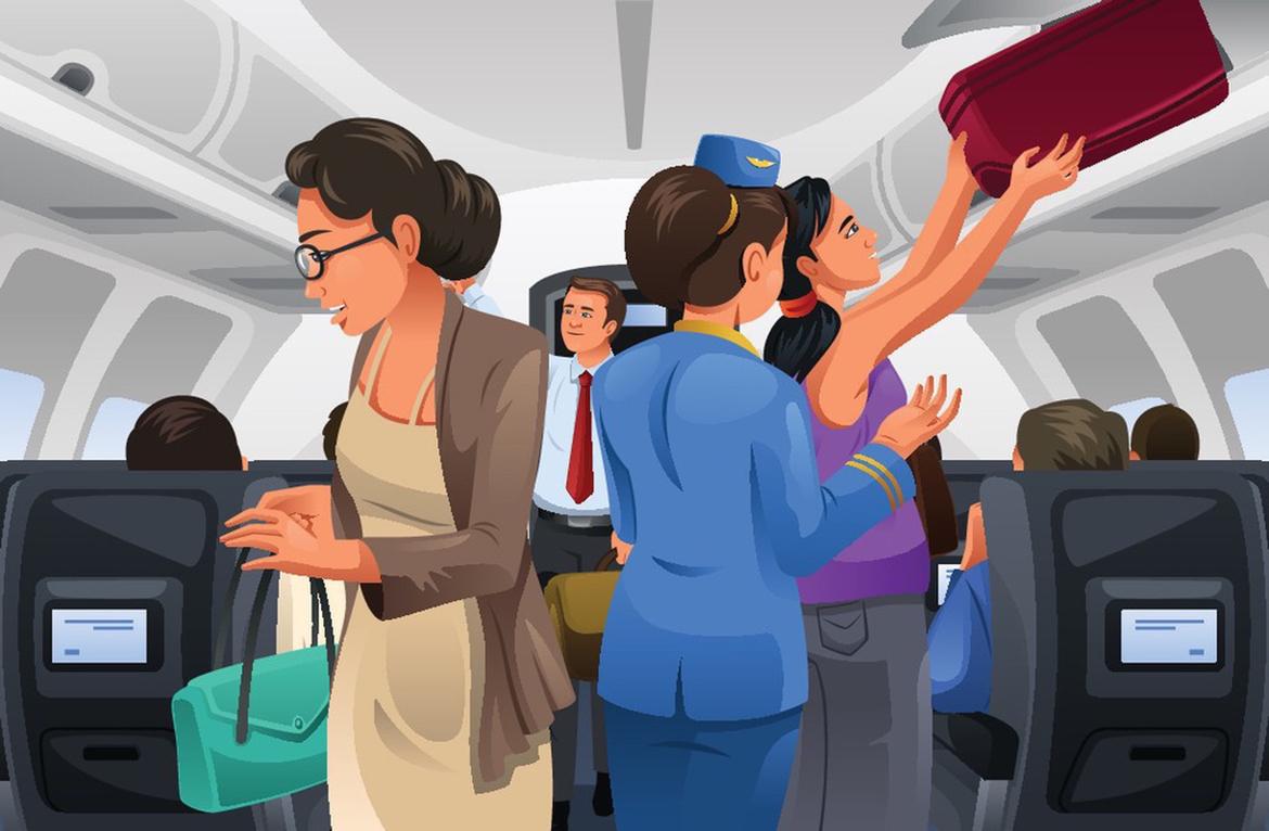 北京飞往香港的航班上，一位女乘客在用餐时段并未进餐，即将降落时要求收起小桌板她才