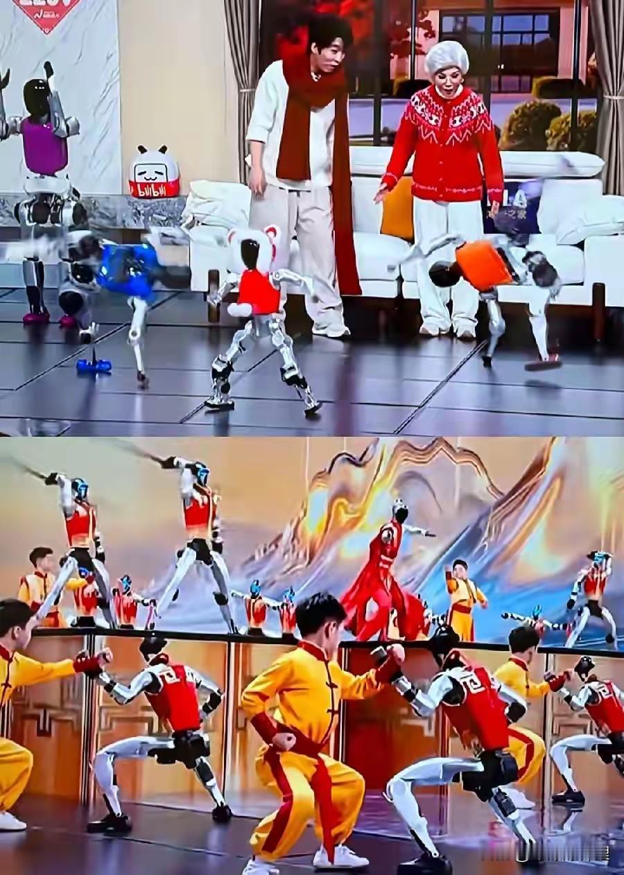 这也太损了！导演组绝对是故意的，把两款人形机器人节目连着放，这不就是搞“公开处刑