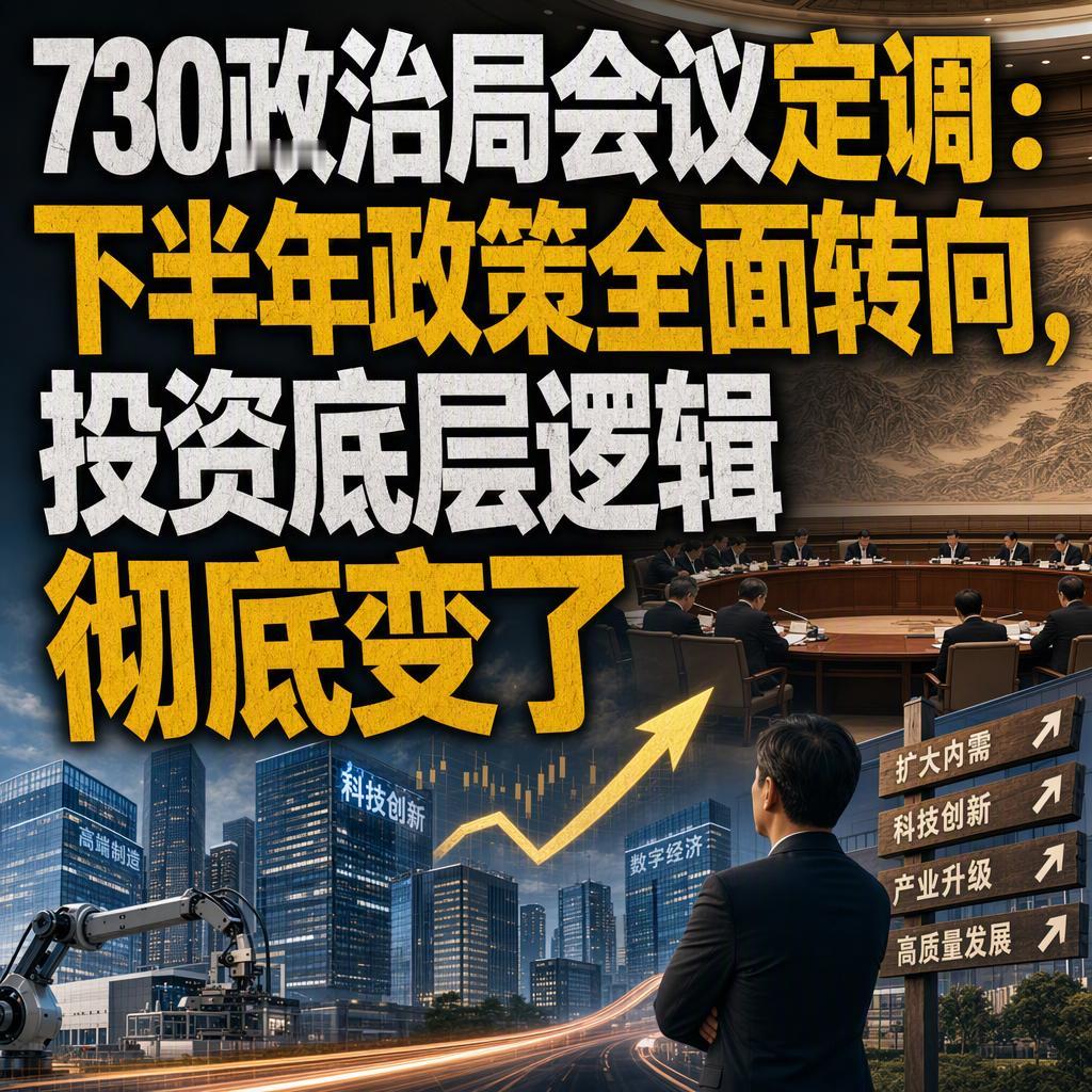 很多人以为730政治局会议只是重复“财政积极、货币宽松”那套老话。
但真正读懂的