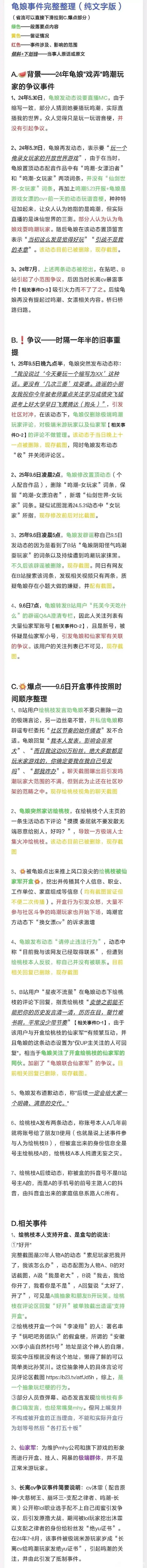 龟娘事件全时间线整理，为什么说她罪无可赦鸣潮女主配音更换鸣潮主机游戏 ​​​