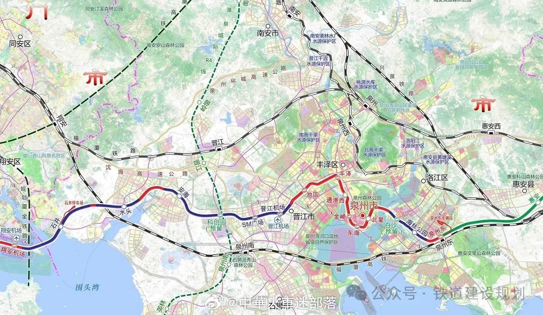 国铁播报【100亿！厦漳泉城际铁路（泉州段）施工中标】6月30日，《泉州至厦门至
