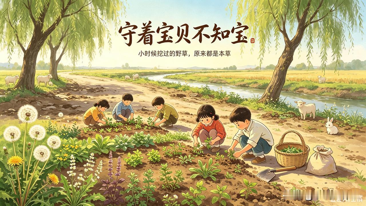 儿时课本只教蒲公英乘风飞舞，守着遍地本草宝贝却不识宝，这真是教育一大遗憾😔
 