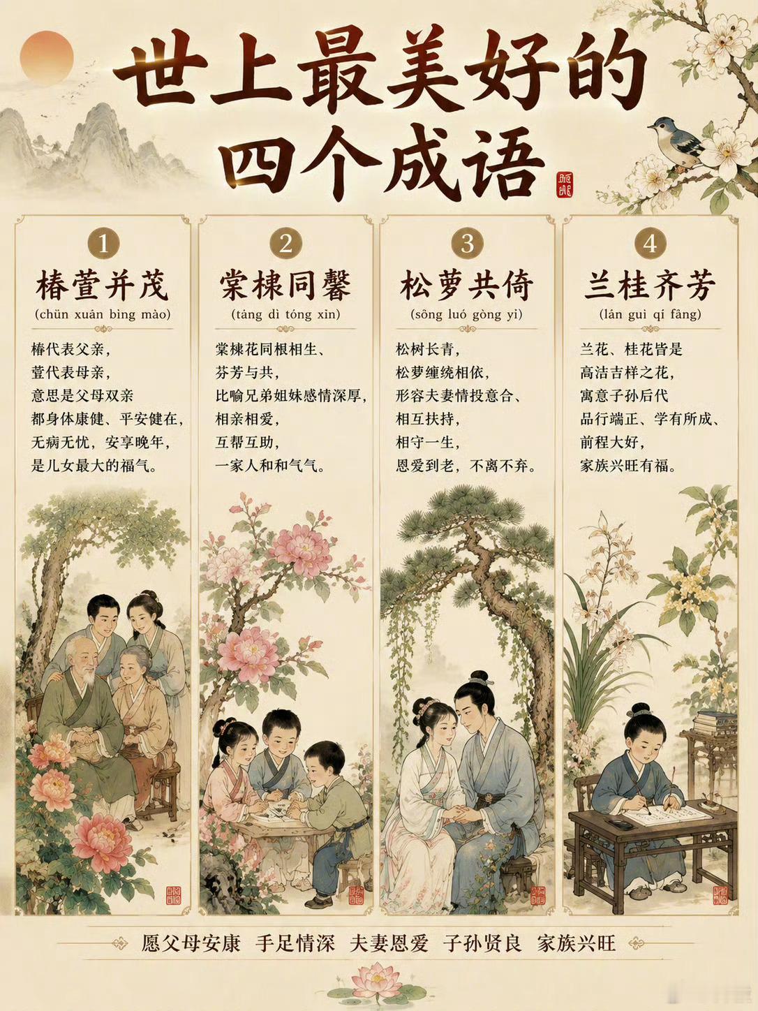 世界上最美好的四個成語 ​​​