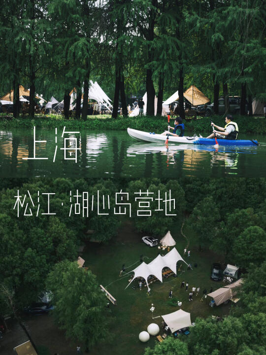 上海1h直达！闯入湖心岛的森系露营秘境🏕