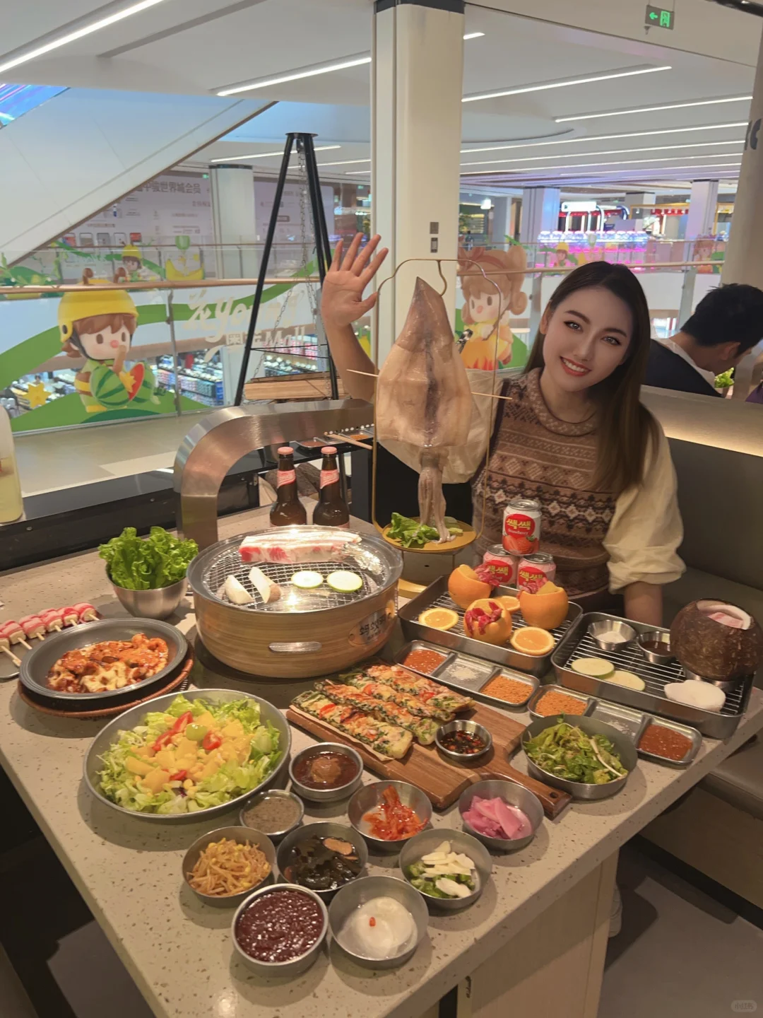 比脸还大的鱿鱼吃上了❗️